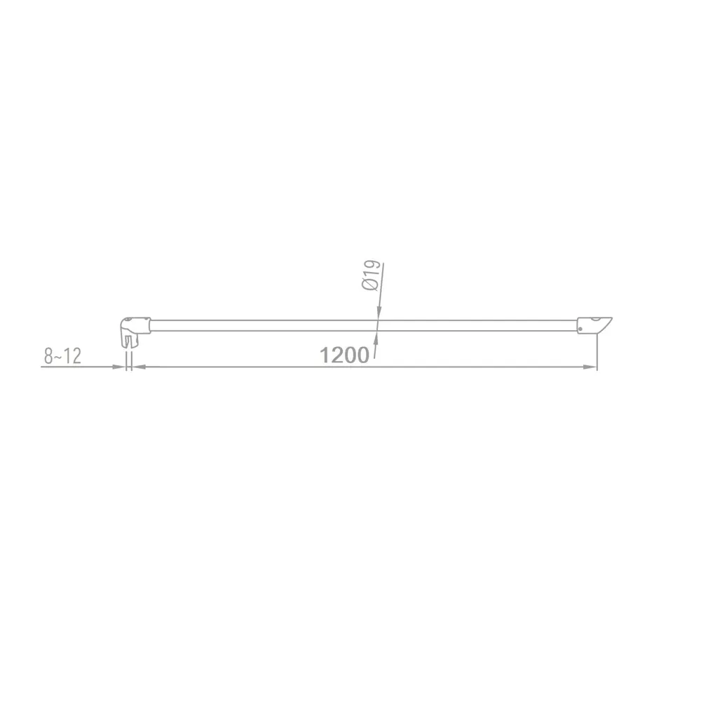 Фото 6 Штанга WCG10070 PSS для крепления стекла душевой кабины полированная нержавеющая сталь Фото 6 Штанга WCG10070 PSS для крепления стекла душевой кабины полированная нержавеющая сталь