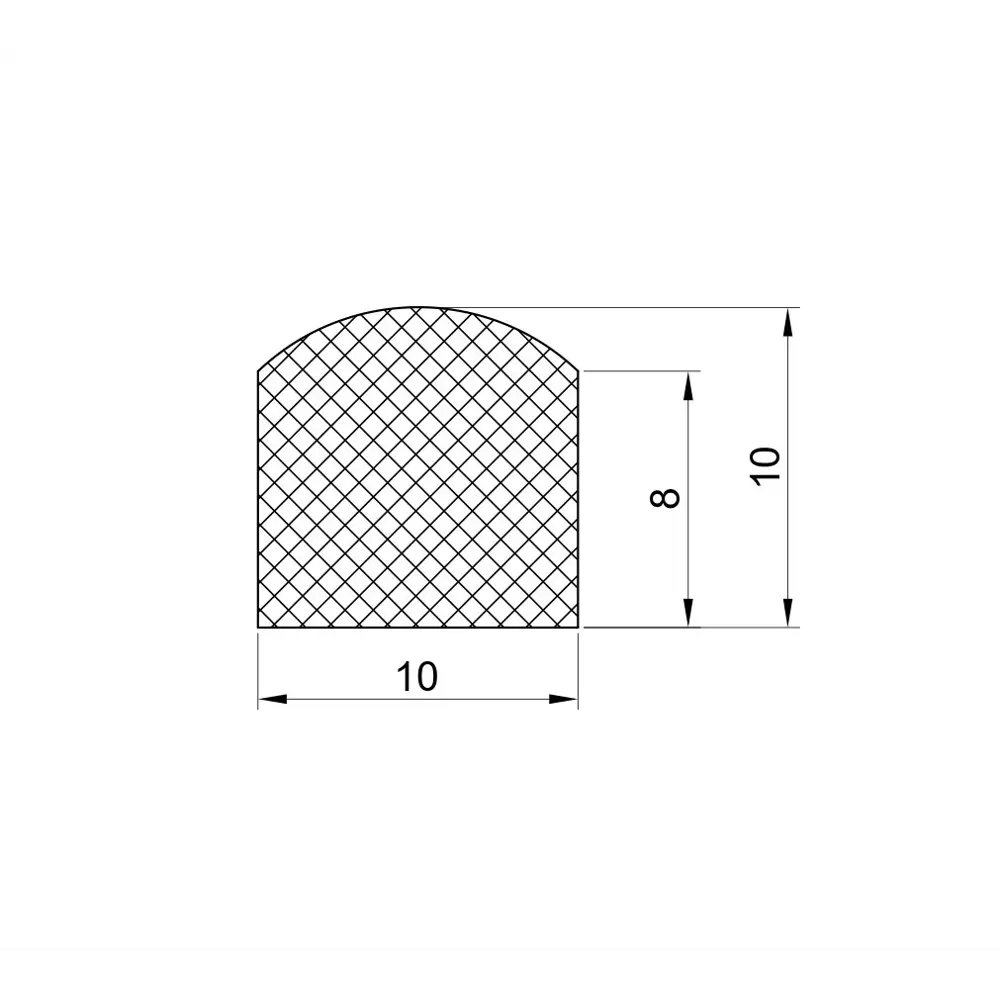 Фото 4 Порог прозрачный для душевой кабины WJT41111 размер 10x10 мм длина 100 см