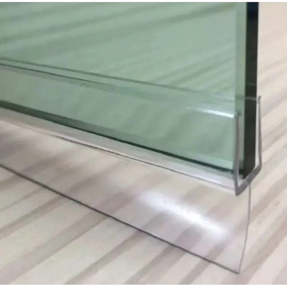 Фото 3 Нижний уплотнитель для стекла душевой кабины U-5107-6 Т-образный длинной 60 см Фото 3 Нижний уплотнитель для стекла душевой кабины U-5107-6 Т-образный длинной 60 см