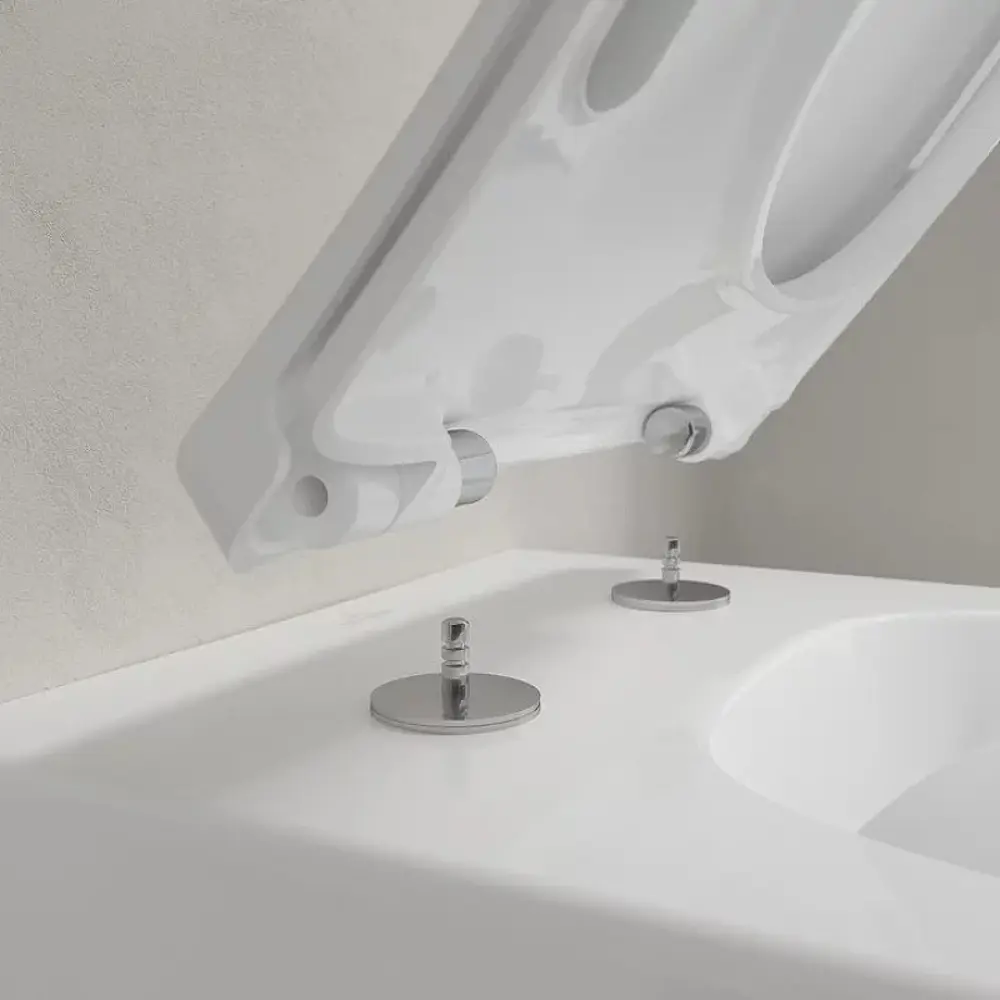 Фото 4 Унитаз подвесной Villeroy & boch Venticello 4611RSR1 безободковый с сиденьем микролифт Фото 4 Унитаз подвесной Villeroy & boch Venticello 4611RSR1 безободковый с сиденьем микролифт