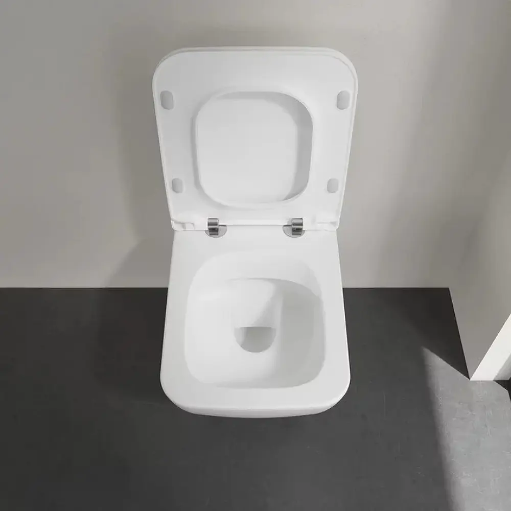 Фото 3 Унитаз подвесной Villeroy & boch Venticello 4611RSR1 безободковый с сиденьем микролифт Фото 3 Унитаз подвесной Villeroy & boch Venticello 4611RSR1 безободковый с сиденьем микролифт