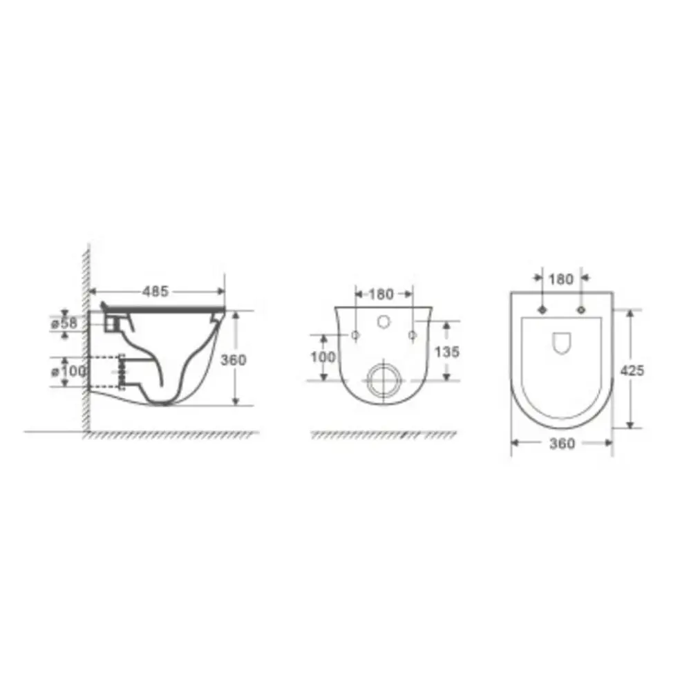 Фото 5 Комплект 3 в 1 инсталляция Grohe Solido 39504000 с подвесным унитазом WeltWasser Telbach 004 GL-WT, кнопка хром Фото 5 Комплект 3 в 1 инсталляция Grohe Solido 39504000 с подвесным унитазом WeltWasser Telbach 004 GL-WT, кнопка хром