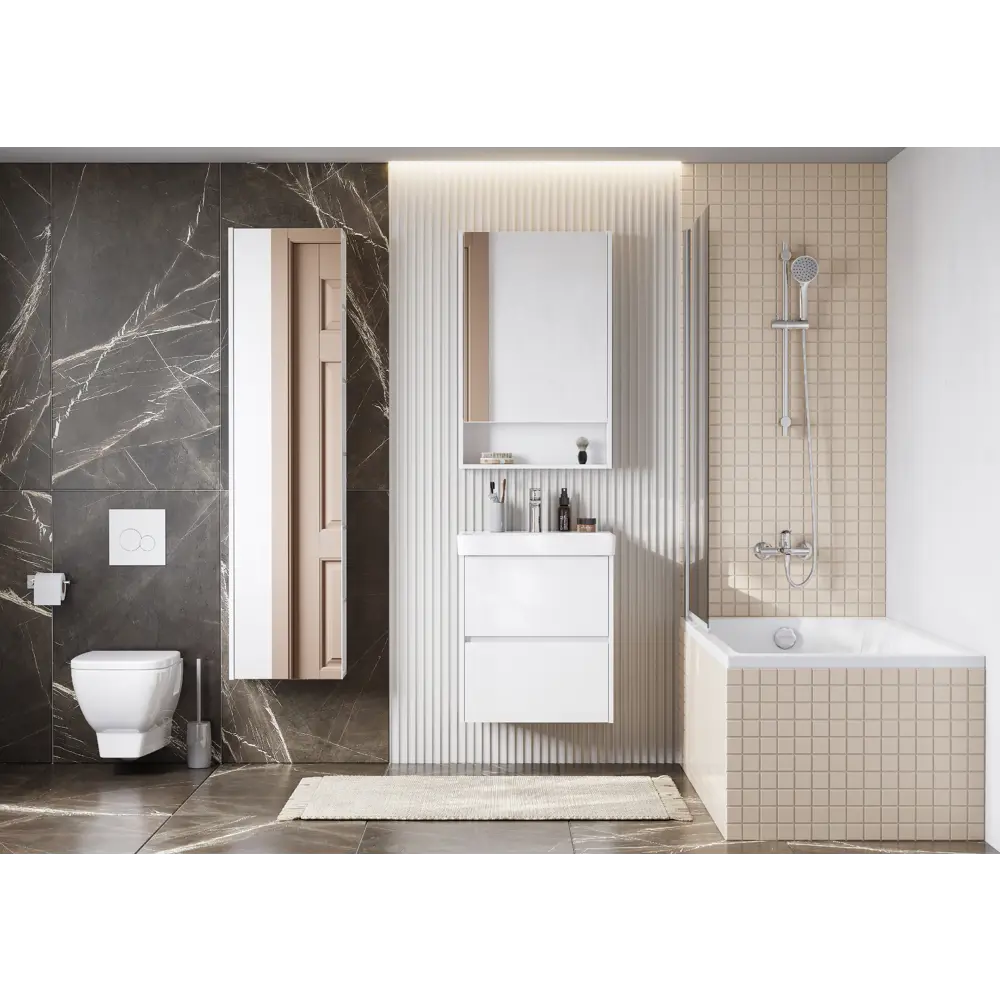 Фото 4 Тумба под раковину Aquaton Сканди 1A251701SD010 53.20см цвет белый Фото 4 Тумба под раковину Aquaton Сканди 1A251701SD010 53.20см цвет белый