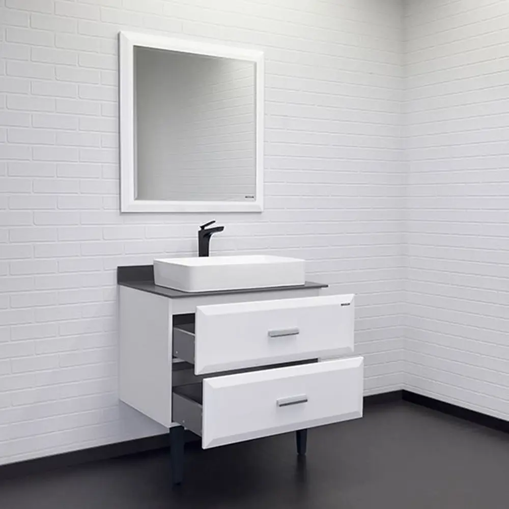 Фото 3 Тумба под раковину Comforty Империя 00-00014817 80см со столешницей и раковиной цвет белый Фото 3 Тумба под раковину Comforty Империя 00-00014817 80см со столешницей и раковиной цвет белый