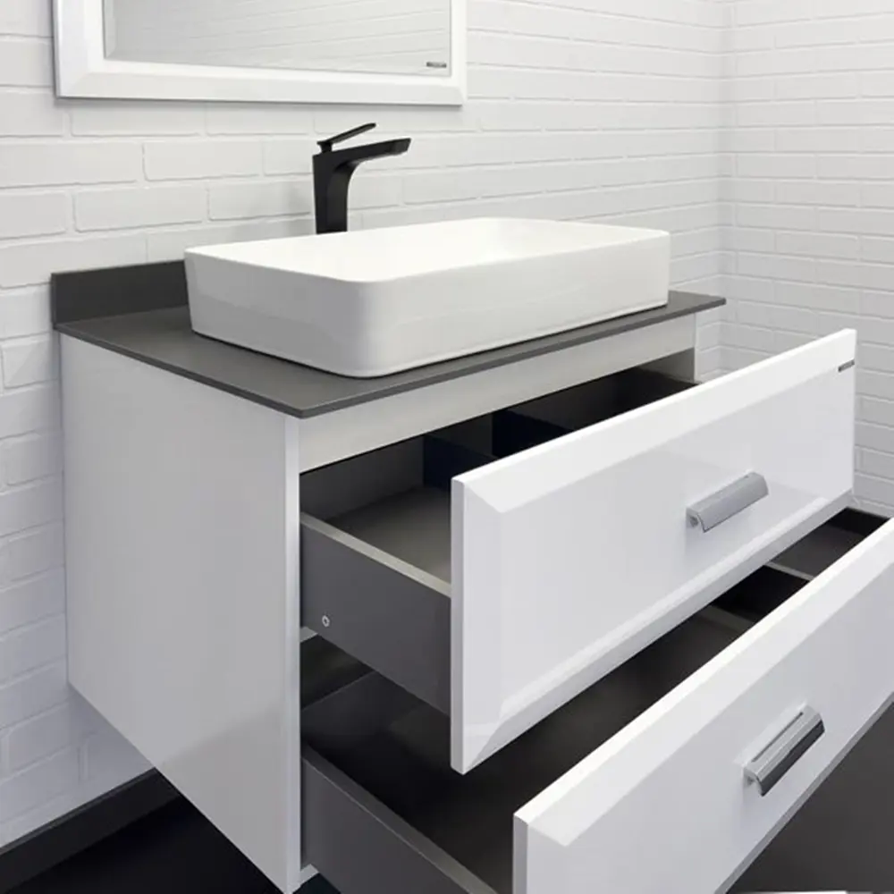 Фото 5 Тумба под раковину Comforty Империя 00-00014817 80см со столешницей и раковиной цвет белый Фото 5 Тумба под раковину Comforty Империя 00-00014817 80см со столешницей и раковиной цвет белый