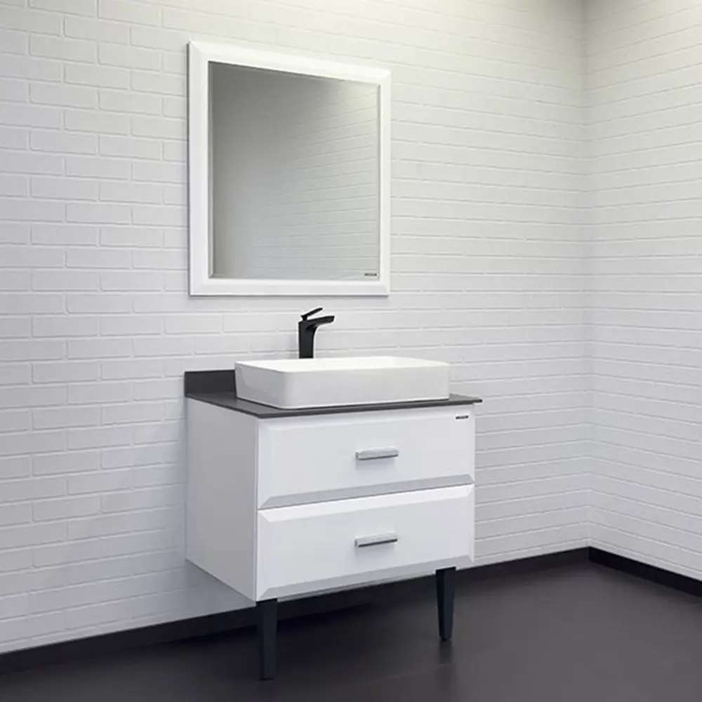 Фото 2 Тумба под раковину Comforty Империя 00-00014817 80см со столешницей и раковиной цвет белый Фото 2 Тумба под раковину Comforty Империя 00-00014817 80см со столешницей и раковиной цвет белый