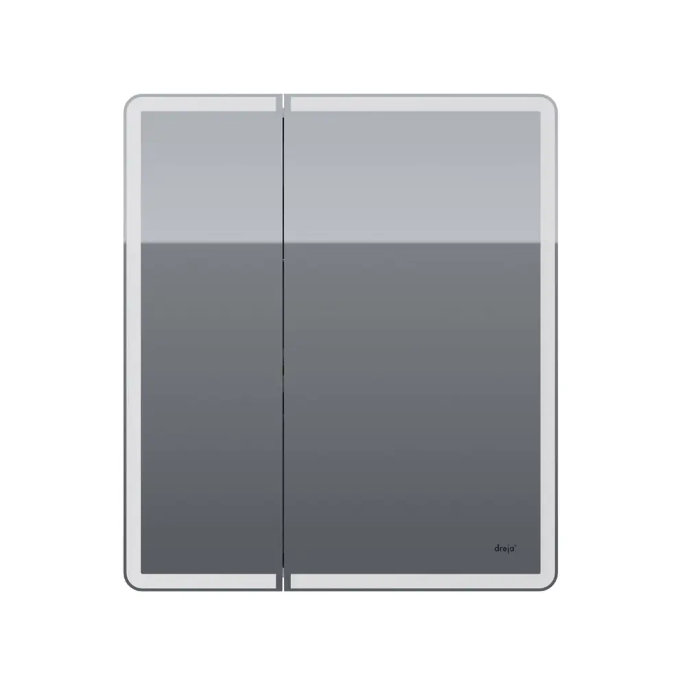 Фото 2 Зеркальный шкаф для ванной Dreja Point 99.9033 подвесной LED-подсветка 80x70см цвет белый Фото 2 Зеркальный шкаф для ванной Dreja Point 99.9033 подвесной LED-подсветка 80x70см цвет белый