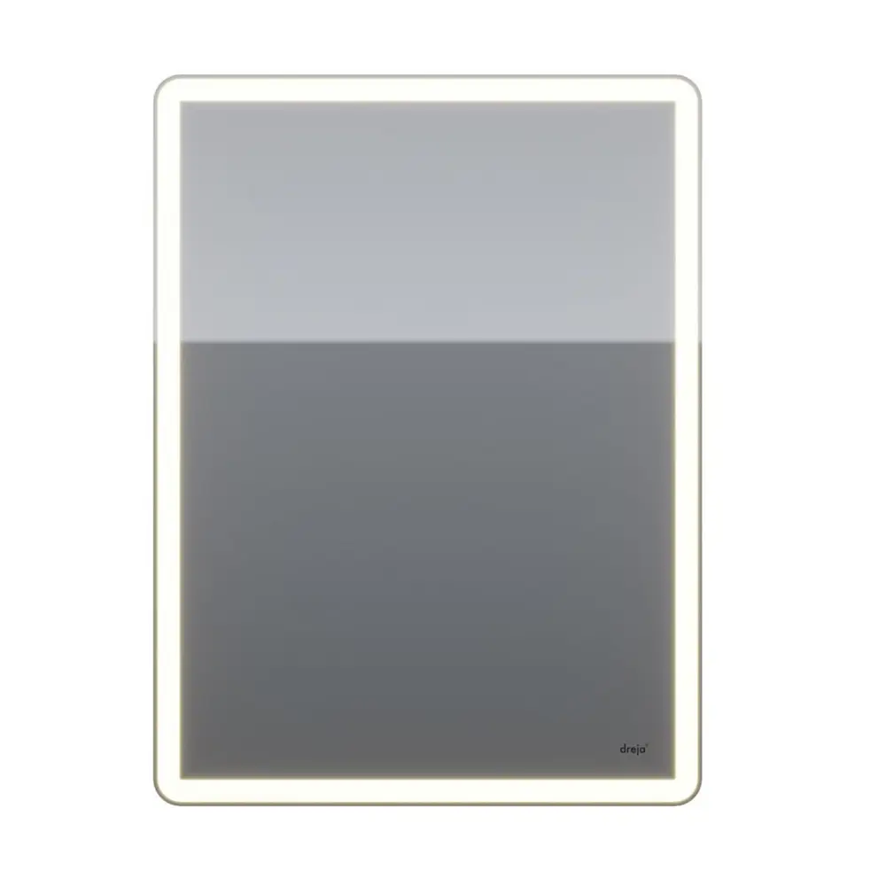 Фото Зеркальный шкаф для ванной Dreja Point 99.9032 подвесной LED-подсветка 80x60см цвет белый Фото Зеркальный шкаф для ванной Dreja Point 99.9032 подвесной LED-подсветка 80x60см цвет белый