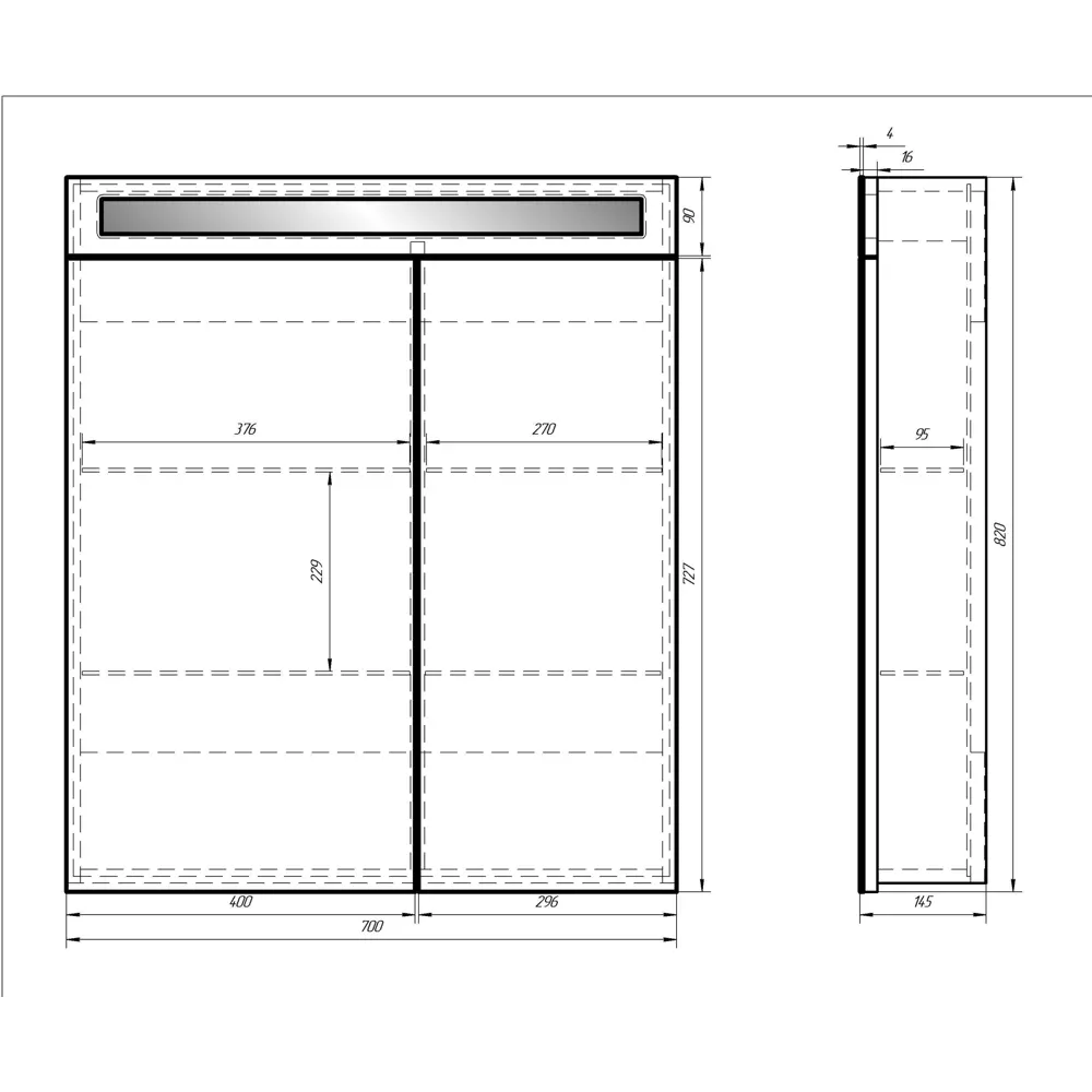 Фото 9 Зеркальный шкаф для ванной Dreja Uni 99.9002 подвесной с подсветкой 82x70см цвет белый Фото 9 Зеркальный шкаф для ванной Dreja Uni 99.9002 подвесной с подсветкой 82x70см цвет белый