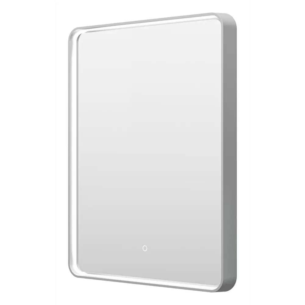 Фото 4 Зеркало для ванной комнаты Brevita Mercury MER-Rett6-060/80-platinum 60x80см прямоугольное с подсветкой золотой Фото 4 Зеркало для ванной комнаты Brevita Mercury MER-Rett6-060/80-platinum 60x80см прямоугольное с подсветкой золотой