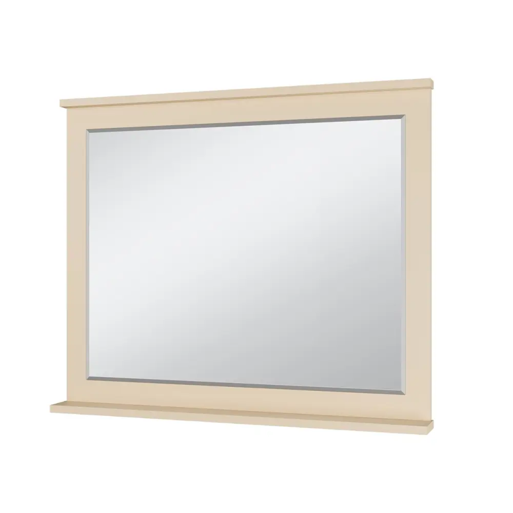 Фото 2 Зеркало для ванной комнаты Misty Марта П-Мрт02100-031 100x84см прямоугольное с полкой бежевый