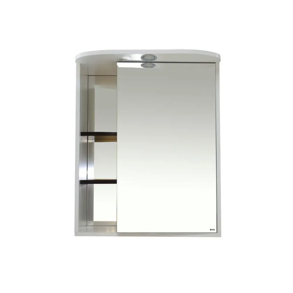 Фото 2 Зеркальный шкаф для ванной Misty Венера П-Внр04060-25СвП 60x80см белый;черный