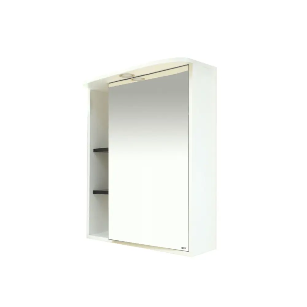 Фото Зеркальный шкаф для ванной Misty Венера П-Внр04060-25СвП 60x80см белый;черный