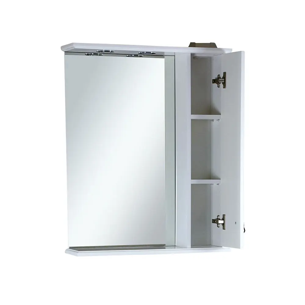 Фото Зеркальный шкаф для ванной Misty Лувр П-Лвр03060-012П 60x80см белый;бежевый;серый