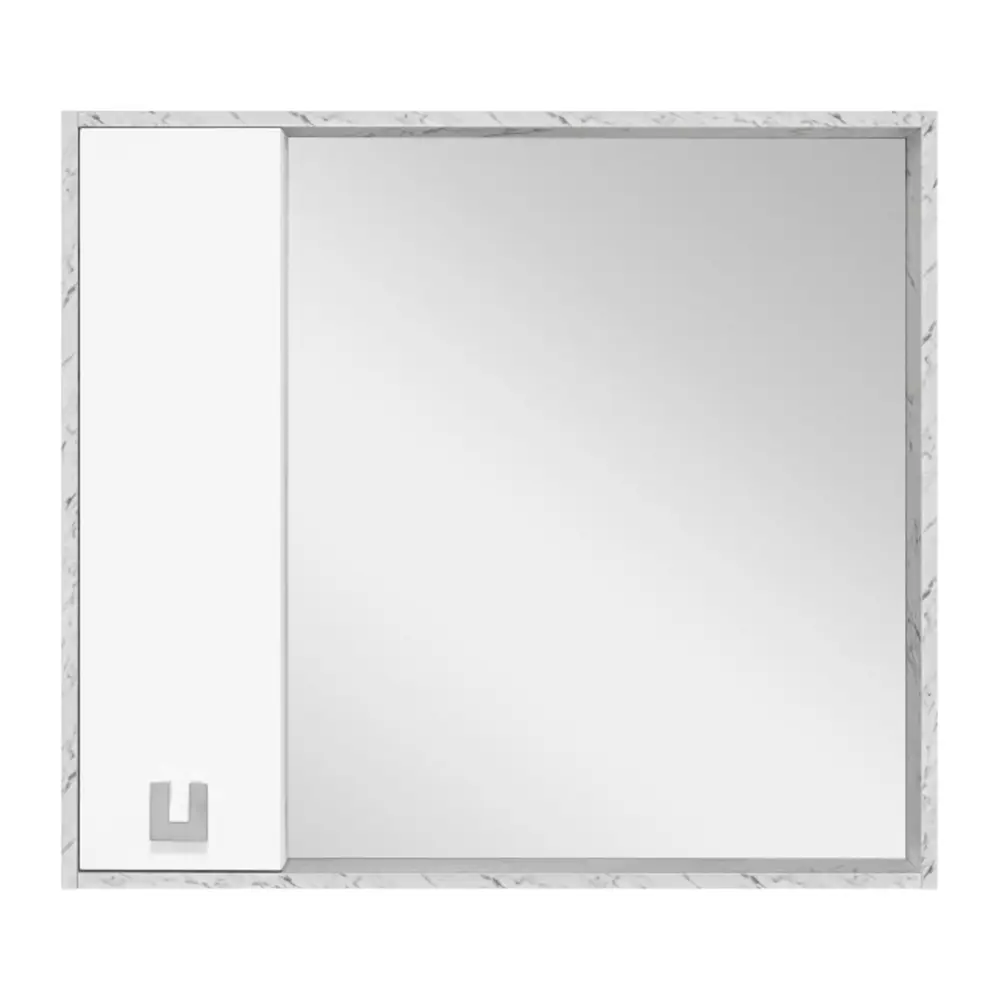 Фото 3 Зеркальный шкаф для ванной Misty Мия П-Ми03090-01Л 90x80см белый;серый Фото 3 Зеркальный шкаф для ванной Misty Мия П-Ми03090-01Л 90x80см белый;серый