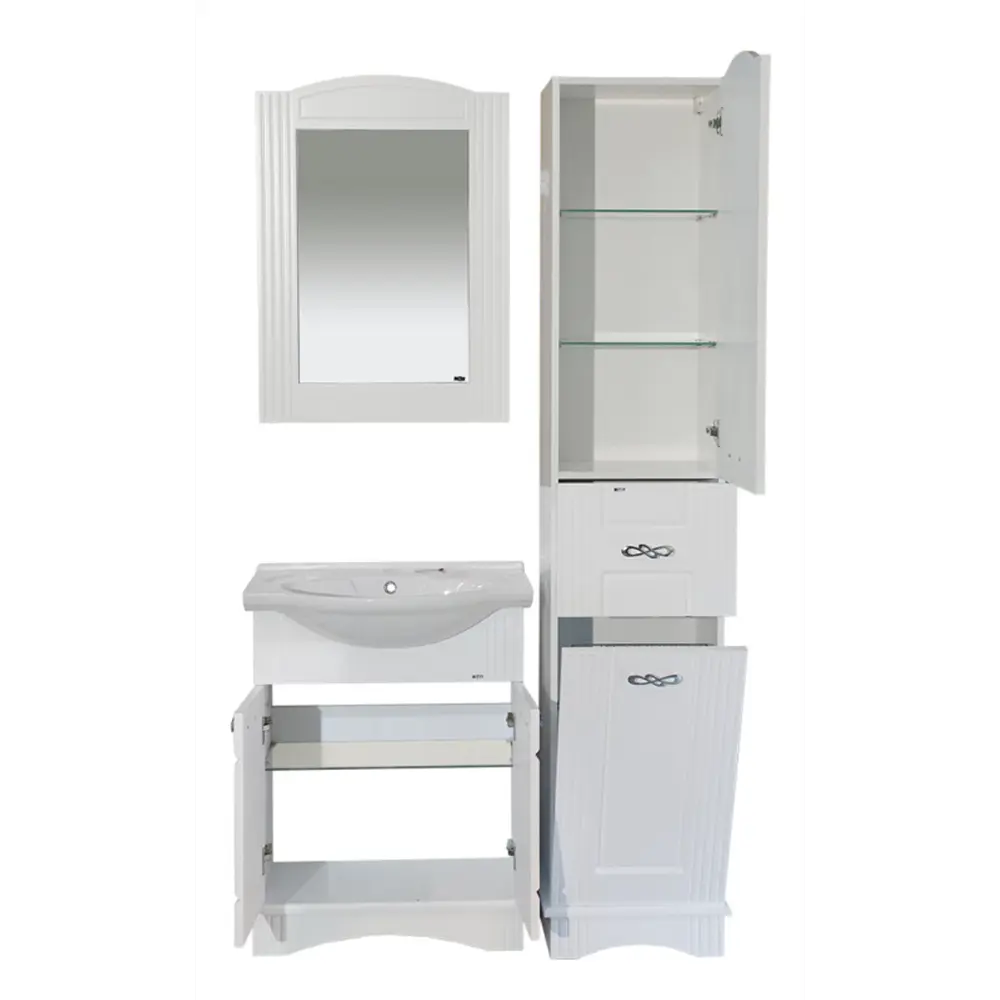 Фото 4 Тумба под раковину Misty Эльбрус УТ000006129 62см с раковиной цвет белый Фото 4 Тумба под раковину Misty Эльбрус УТ000006129 62см с раковиной цвет белый