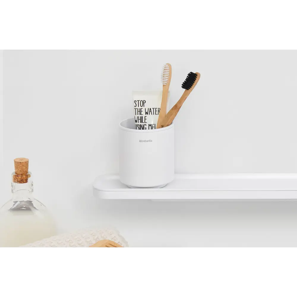 Фото 4 Стакан для зубных щеток BRABANTIA 303265 сталь цвет белый