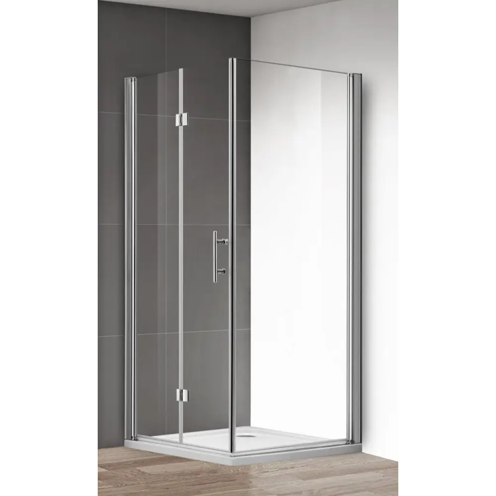 Фото Душевой уголок Cezares ECO-O-ASH-1-80/90-C-Cr прямой 80x90см хромированный профиль эффект стекла прозрачный Фото Душевой уголок Cezares ECO-O-ASH-1-80/90-C-Cr прямой 80x90см хромированный профиль эффект стекла прозрачный