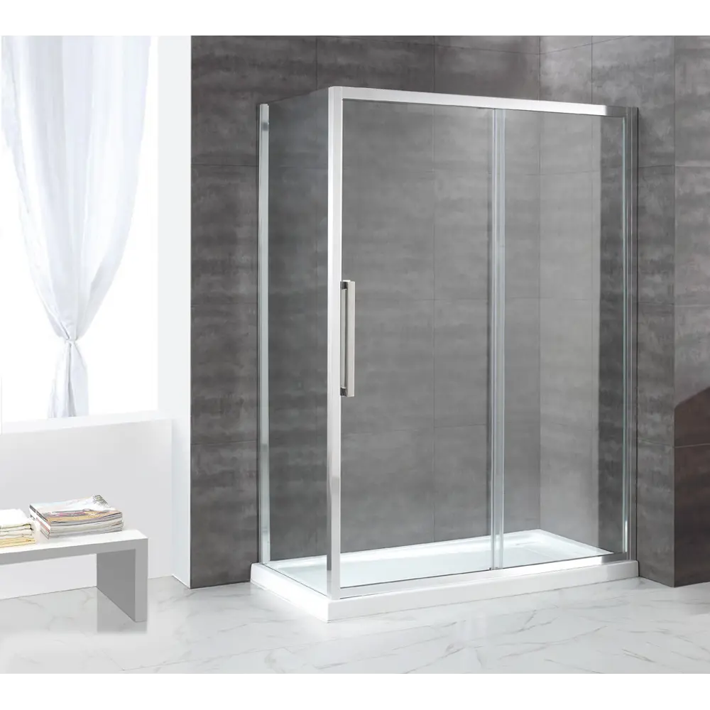 Фото Душевой уголок Cezares LUX-SOFT-W-AH-1-130/100-C-Cr-IV прямой 130x100см хромированный профиль эффект стекла прозрачный Фото Душевой уголок Cezares LUX-SOFT-W-AH-1-130/100-C-Cr-IV прямой 130x100см хромированный профиль эффект стекла прозрачный