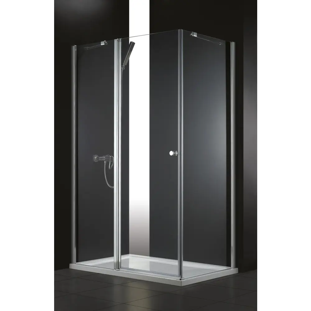 Фото Душевой уголок Cezares ELENA-W-AH-1-100/80-C-Cr прямой 100x80см хромированный профиль эффект стекла прозрачный Фото Душевой уголок Cezares ELENA-W-AH-1-100/80-C-Cr прямой 100x80см хромированный профиль эффект стекла прозрачный