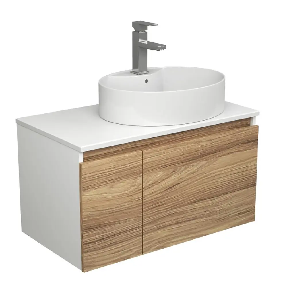 Фото Тумба под раковину Bauedge Blackwood BD2590 подвесная 80см с раковиной, смесителем цвет дуб, белый, хром Фото Тумба под раковину Bauedge Blackwood BD2590 подвесная 80см с раковиной, смесителем цвет дуб, белый, хром