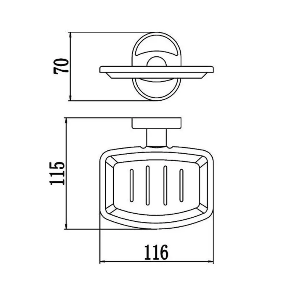 Фото 2 Мыльница D-lin D222700-1 нержавеющая сталь цвет серый, серебристый