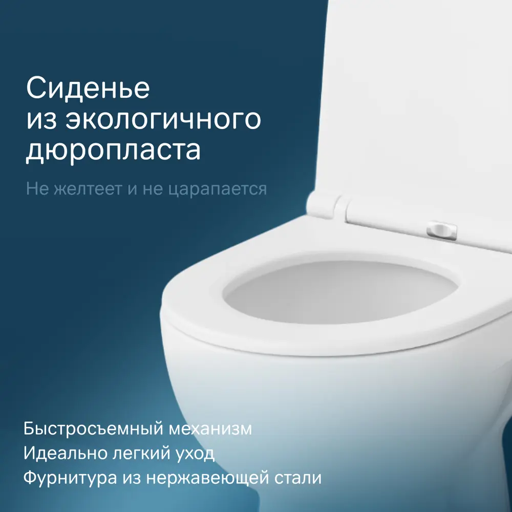 Фото 6 Унитаз-компакт AM.PM FlashClean Sunny C85C8600SC с сиденьем микролифт Фото 6 Унитаз-компакт AM.PM FlashClean Sunny C85C8600SC с сиденьем микролифт