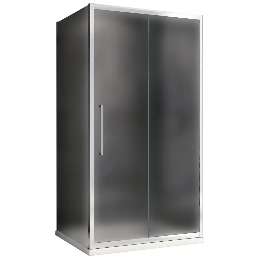 Фото Душевой уголок Abber Schwarzer Diamant AG30140MH-S60M прямоугольный 60x140см хромированный профиль эффект стекла матовый Фото Душевой уголок Abber Schwarzer Diamant AG30140MH-S60M прямоугольный 60x140см хромированный профиль эффект стекла матовый