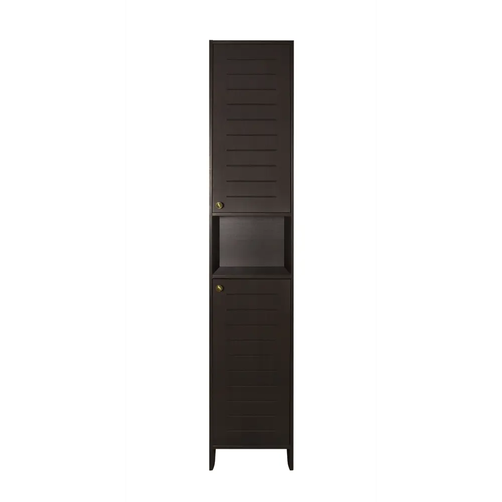 Фото Шкаф подвесной Style line Кантри лс-00000341 36x192см цвет венге Фото Шкаф подвесной Style line Кантри лс-00000341 36x192см цвет венге