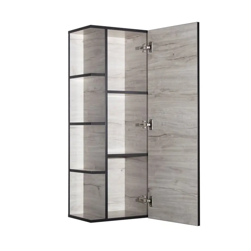 Фото 2 Шкаф подвесной Style line Берлин сс-00002251 40x110см цвет бетон Фото 2 Шкаф подвесной Style line Берлин сс-00002251 40x110см цвет бетон