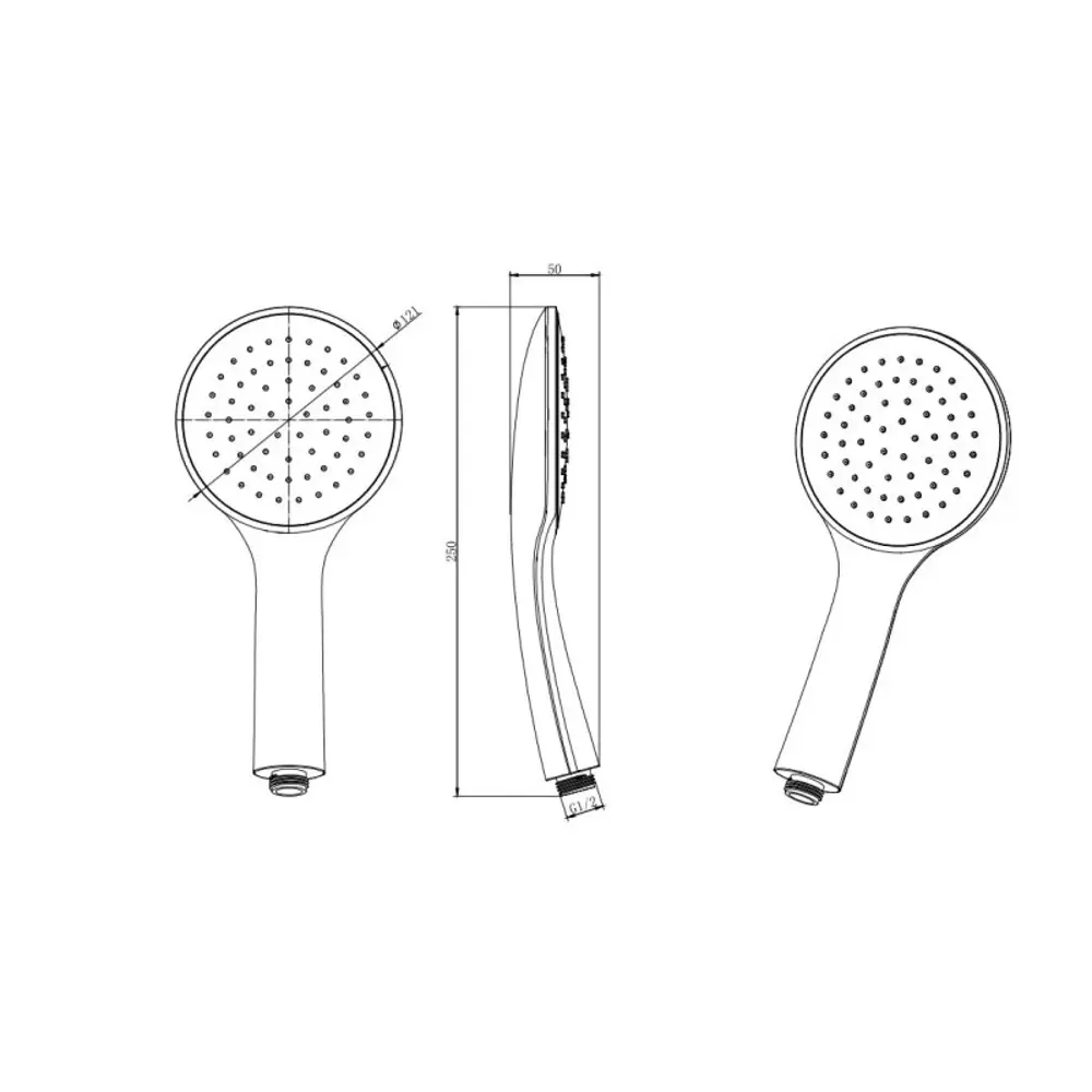 Фото 3 Лейка для душа Aquatek AQ2001MB 1 режимная цвет черный матовый Фото 3 Лейка для душа Aquatek AQ2001MB 1 режимная цвет черный матовый