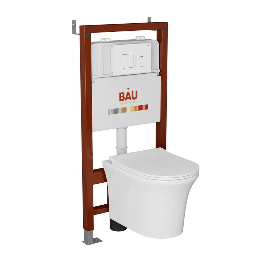 Фото Комплект инсталляция BAUEDGE PRO унитаз подвесной безободковый Spectrum быстросъемное сиденье микролифт кнопка смыва Soul белая Фото Комплект инсталляция BAUEDGE PRO унитаз подвесной безободковый Spectrum быстросъемное сиденье микролифт кнопка смыва Soul белая