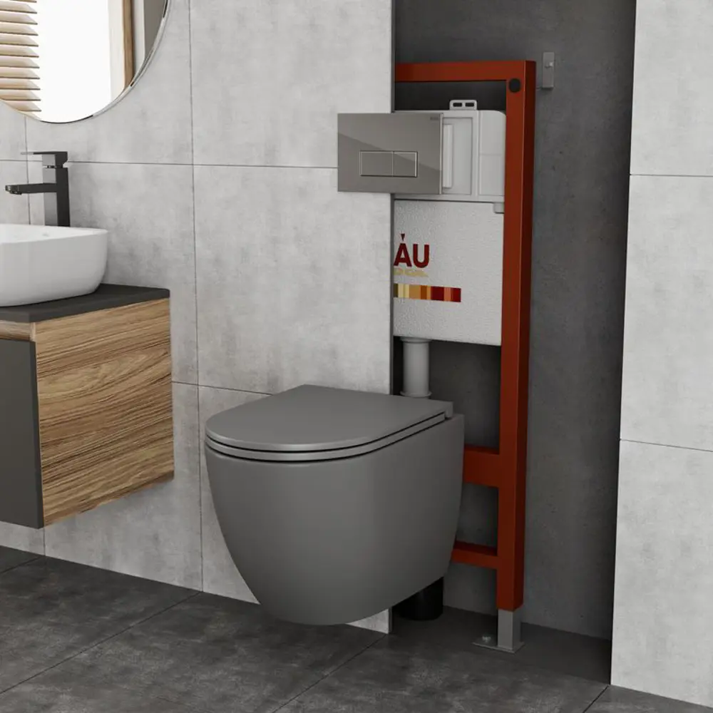Фото 2 Комплект инсталляция и унитаз BAUEDGE BAU PRO Q111300-BL0001-HQ2-DG-Q00007 Фото 2 Комплект инсталляция и унитаз BAUEDGE BAU PRO Q111300-BL0001-HQ2-DG-Q00007
