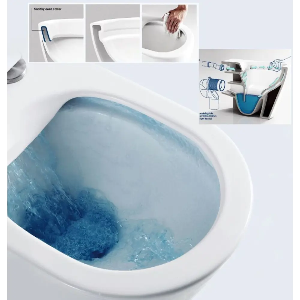 Фото 6 Комплект инсталляция Aquanika унитаз безободковый BAUEDGE Spectrum PRO сиденье микролифт кнопка смыва Stil для инсталляции золото Фото 6 Комплект инсталляция Aquanika унитаз безободковый BAUEDGE Spectrum PRO сиденье микролифт кнопка смыва Stil для инсталляции золото
