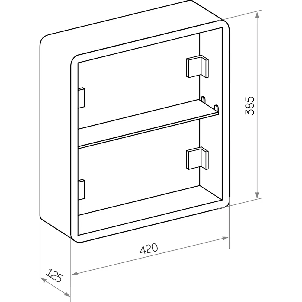 Фото 2 Шкаф для ванной комнаты Mixline Оливия 553156 с подсветкой 60x60см