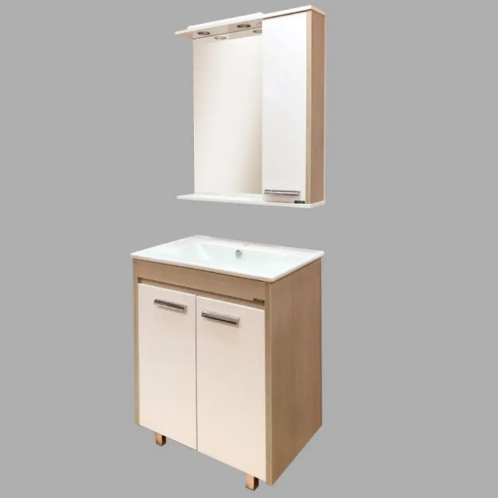 Фото 3 Тумба под раковину Comforty Тулуза 00003132328 с раковиной 76см цвет сосна лоредо Фото 3 Тумба под раковину Comforty Тулуза 00003132328 с раковиной 76см цвет сосна лоредо