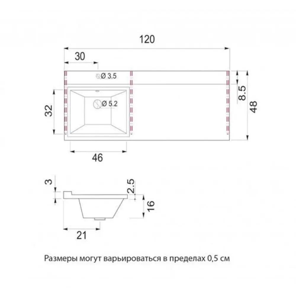 Фото 10 Тумба под раковину Brevita УТ000016087 58см цвет черный Фото 10 Тумба под раковину Brevita УТ000016087 58см цвет черный