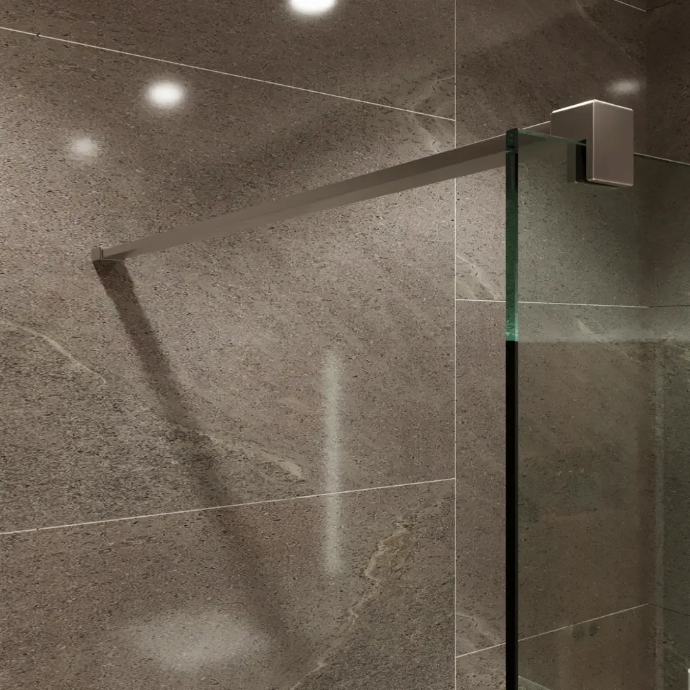 Фото 8 Душевая перегородка BENETTO Walk In MEBELVANN 700x2000мм профиль хром прозрачное стекло 8 мм Фото 8 Душевая перегородка BENETTO Walk In MEBELVANN 700x2000мм профиль хром прозрачное стекло 8 мм