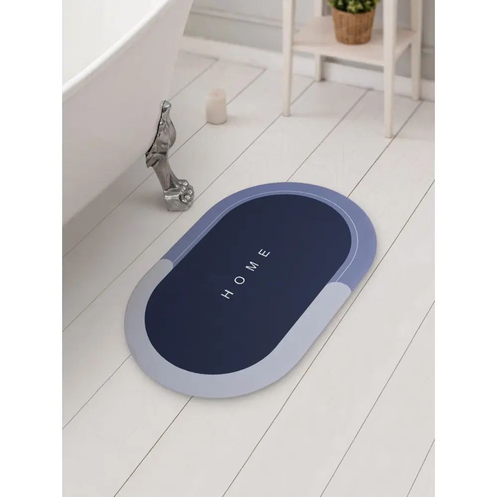 Фото 2 Коврик для ванной комнаты JOY HOME 11510 80x50см цвет синий