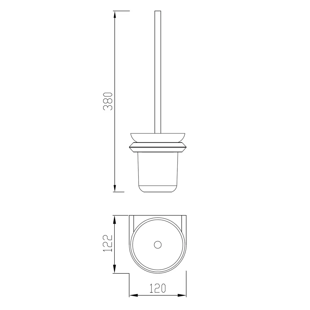 Фото 3 Щетка для туалета Abber Nord AA1532B черный матовый Фото 3 Щетка для туалета Abber Nord AA1532B черный матовый