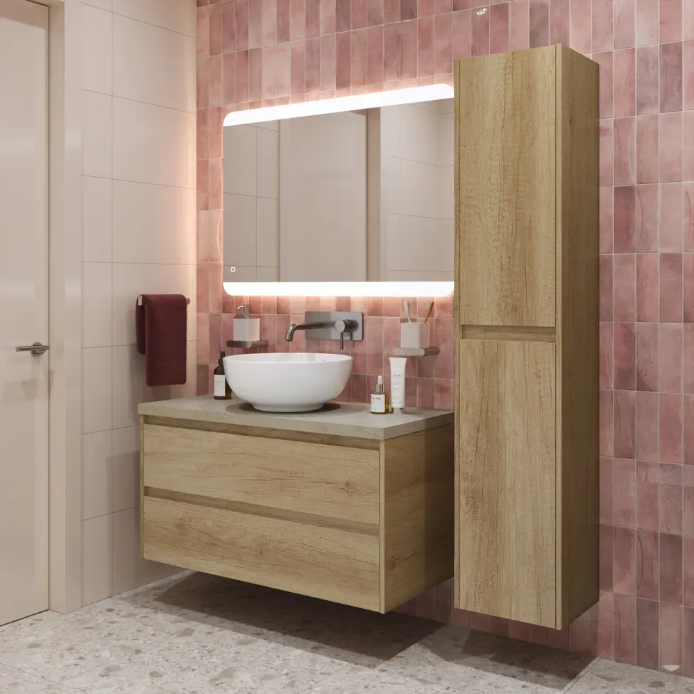Фото 5 Тумба со столешницей и накладной раковиной подвесная BelBagno KRAFT 80 kraft80rnn-kepmco-1077-set Фото 5 Тумба со столешницей и накладной раковиной подвесная BelBagno KRAFT 80 kraft80rnn-kepmco-1077-set