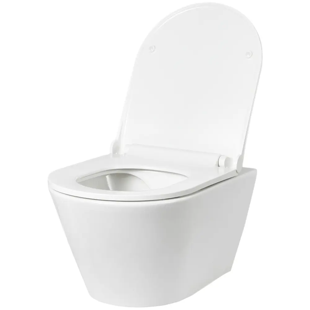 Фото 2 Унитаз подвесной Trende TRE1003-001-L3W безободковый Фото 2 Унитаз подвесной Trende TRE1003-001-L3W безободковый