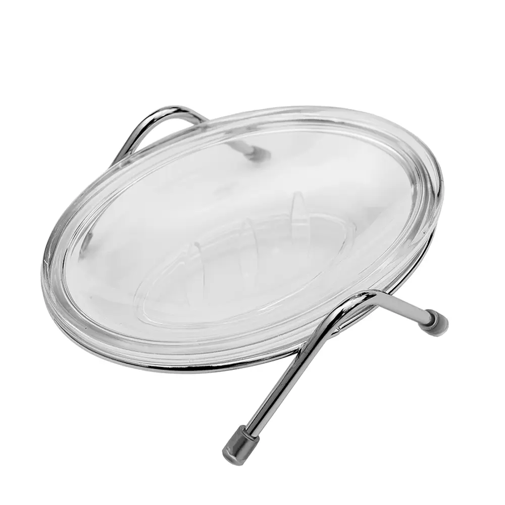 Фото Мыльница Delphinium 101019 сталь и пластик цвет серый, серебристый Фото Мыльница Delphinium 101019 сталь и пластик цвет серый, серебристый