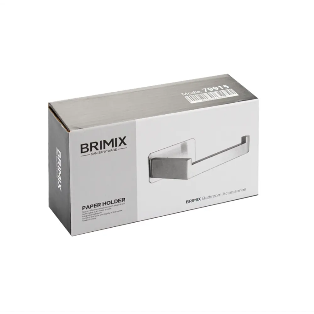 Фото 2 Держатель для туалетной бумаги Brimix 79915 цвет сатин Фото 2 Держатель для туалетной бумаги Brimix 79915 цвет сатин
