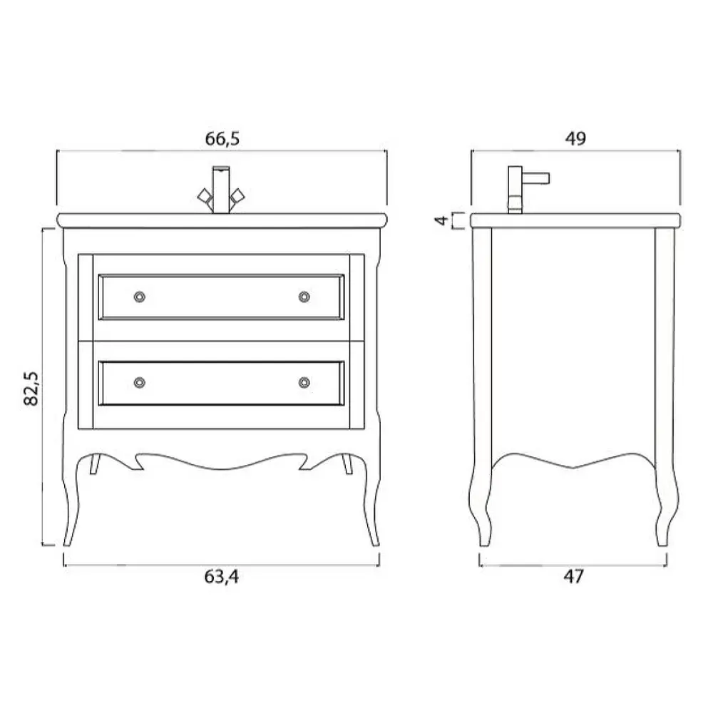 Фото 4 Тумба под раковину Trende Bliss TRE13-1007B + 1007-001-0126 67см цвет голубой, с раковиной Фото 4 Тумба под раковину Trende Bliss TRE13-1007B + 1007-001-0126 67см цвет голубой, с раковиной