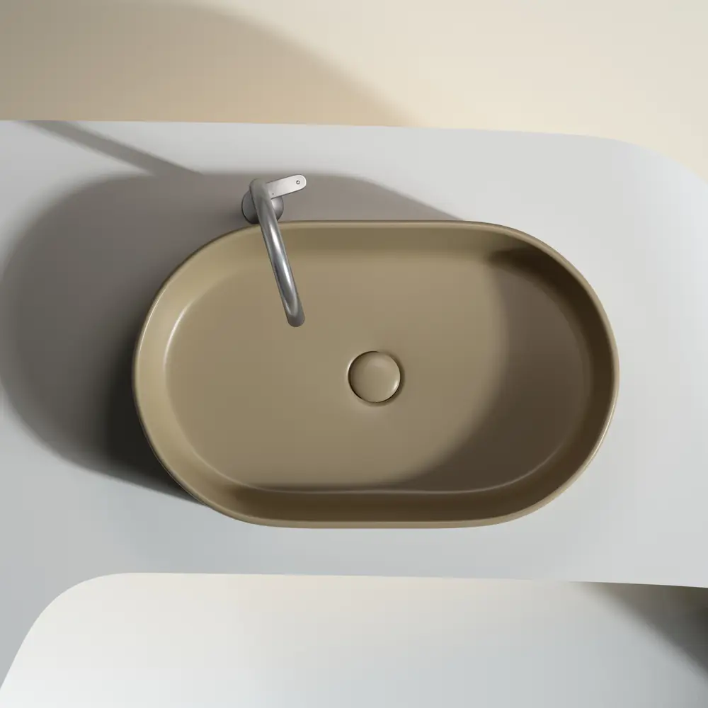 Фото 2 Раковина CERAMICANOVA ELEMENT CN6048MC накладная 60.80см цвет бежевый Фото 2 Раковина CERAMICANOVA ELEMENT CN6048MC накладная 60.80см цвет бежевый