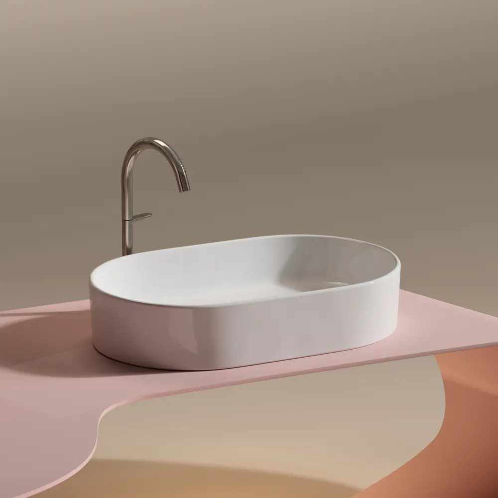 Фото 3 Раковина CERAMICANOVA ELEMENT CN6048 накладная 60.80см цвет белый Фото 3 Раковина CERAMICANOVA ELEMENT CN6048 накладная 60.80см цвет белый
