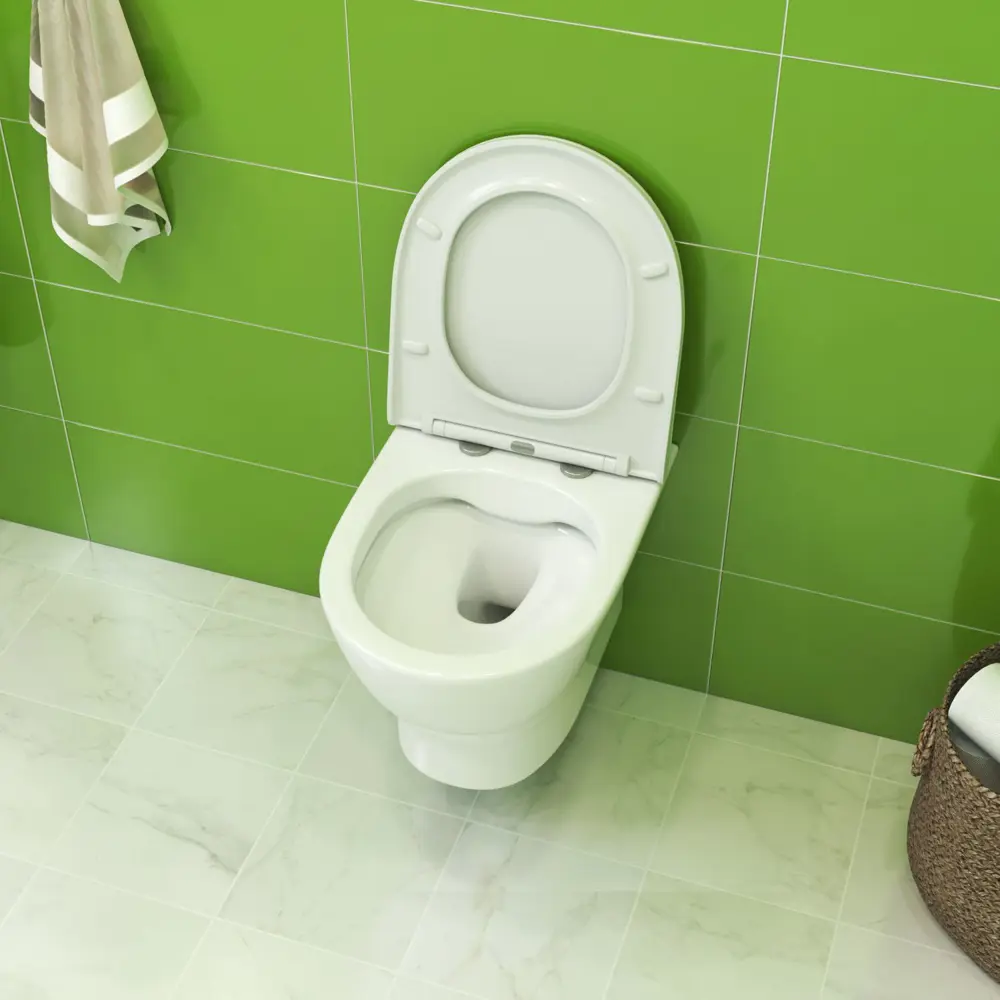 Фото 3 Унитаз подвесной Joki JK8091049 безободковый с сиденьем микролифт Фото 3 Унитаз подвесной Joki JK8091049 безободковый с сиденьем микролифт