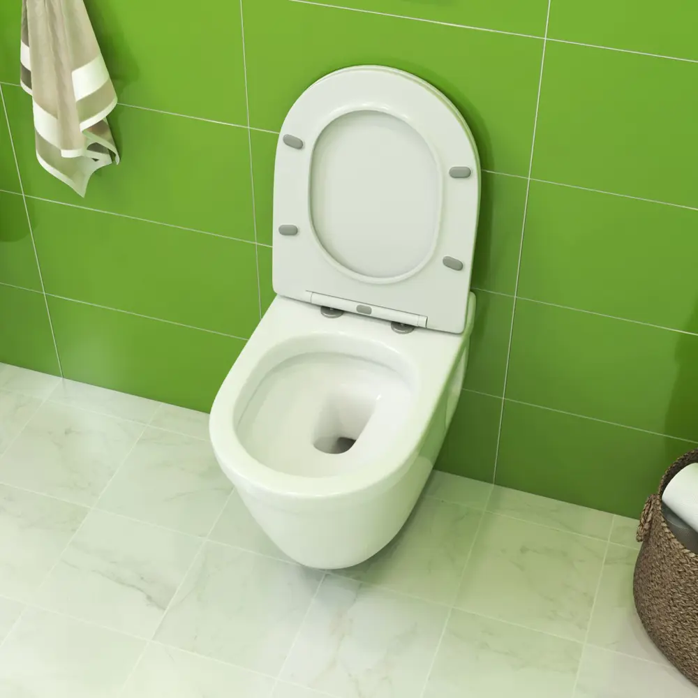 Фото 3 Унитаз подвесной Joki JK8061043 безободковый с сиденьем микролифт Фото 3 Унитаз подвесной Joki JK8061043 безободковый с сиденьем микролифт