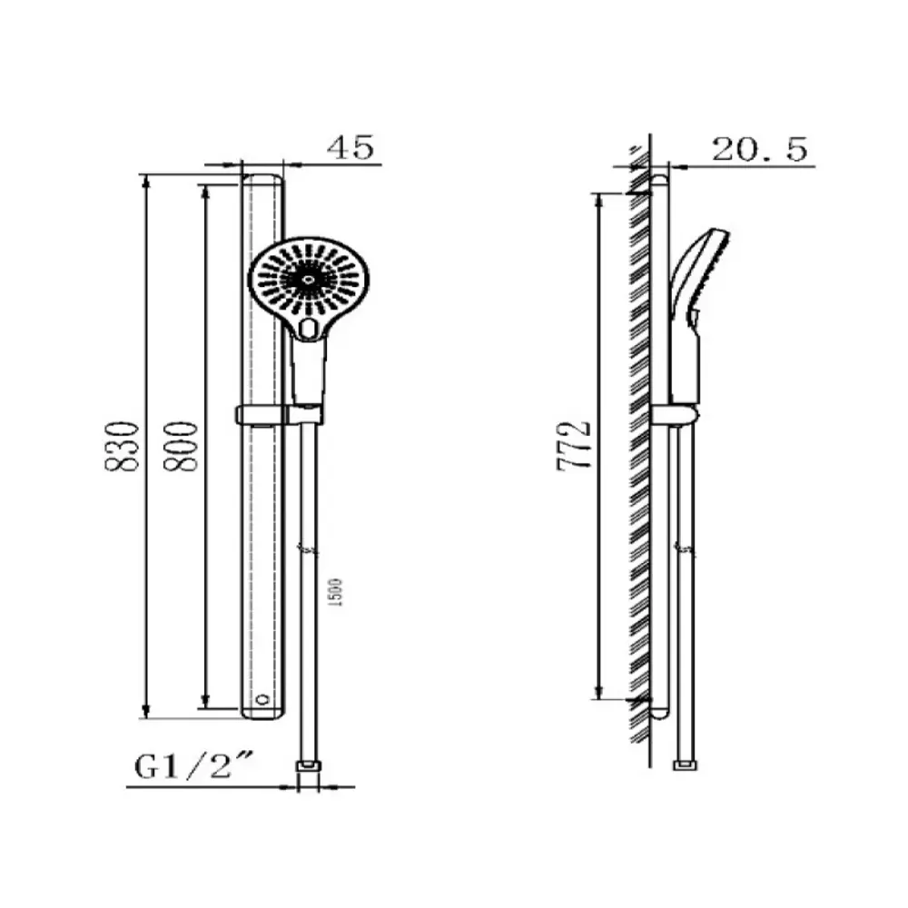 Фото 2 Душевой гарнитур Maxonor Pure Life PL8009-16 цвет бронза Фото 2 Душевой гарнитур Maxonor Pure Life PL8009-16 цвет бронза